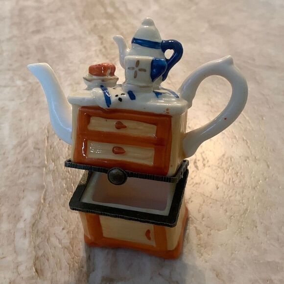 Teapot Lidded Trinket Box - Picture 4 of 5